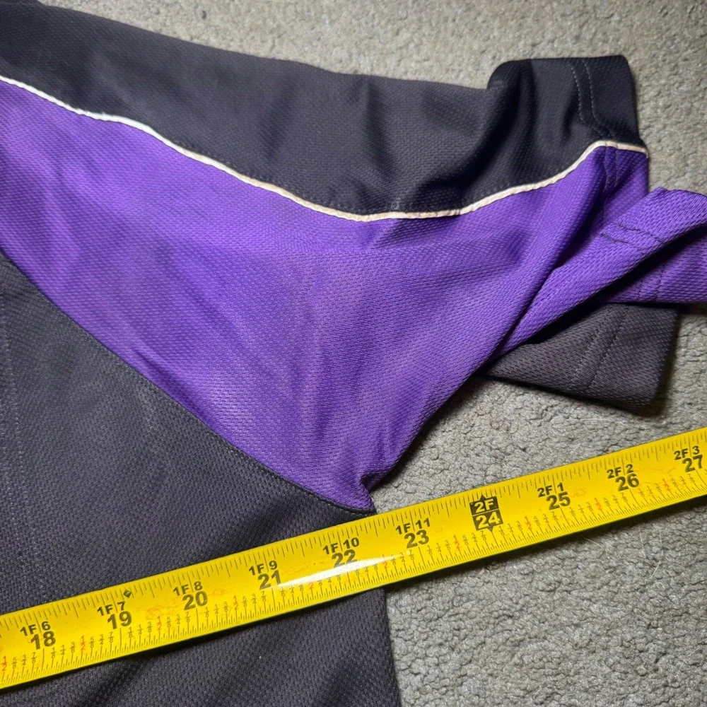 FedEx Ground Redbird Logistics Polo Shirt Mens Large Black Purple Short Sleeve